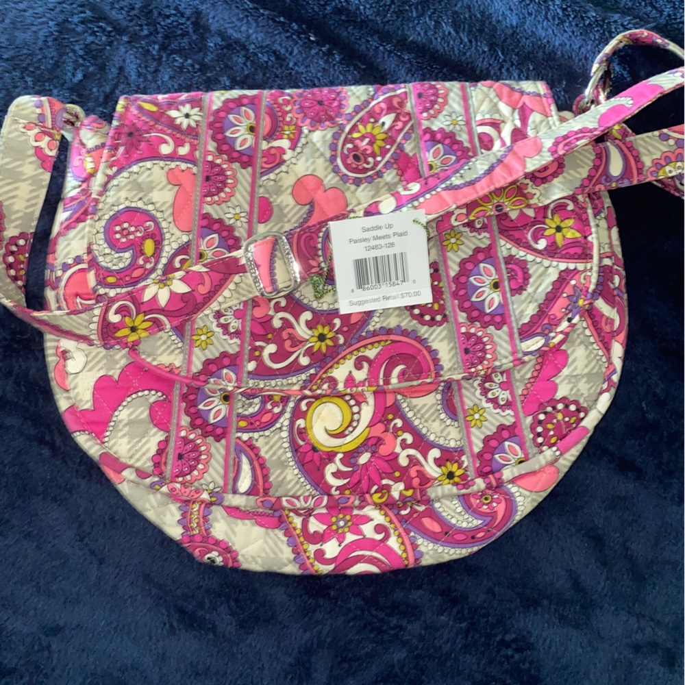 Vera Bradley Crossbody in retired pattern: Paisley Meets Plaid